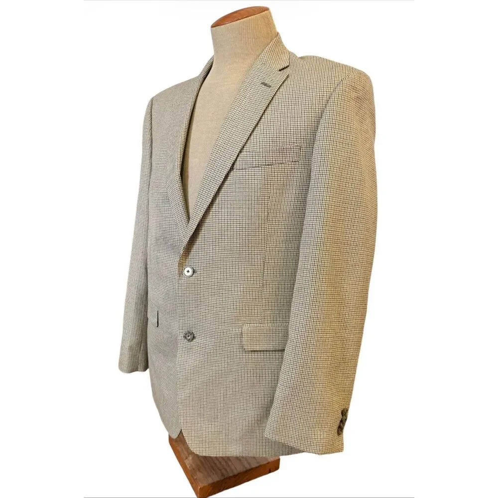 Tommy Hilfiger Micro Houndstooth 2-Button Sport Coat 42R